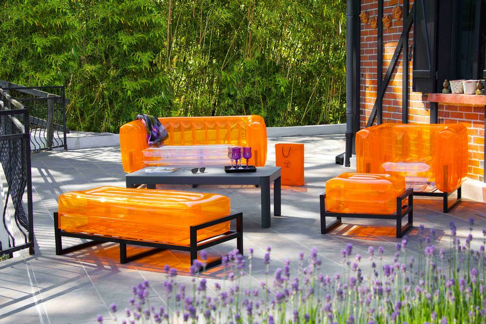 Lawn armchairs - YOMI| Design armchair - Orange - MW DESIGNER FURNITURE