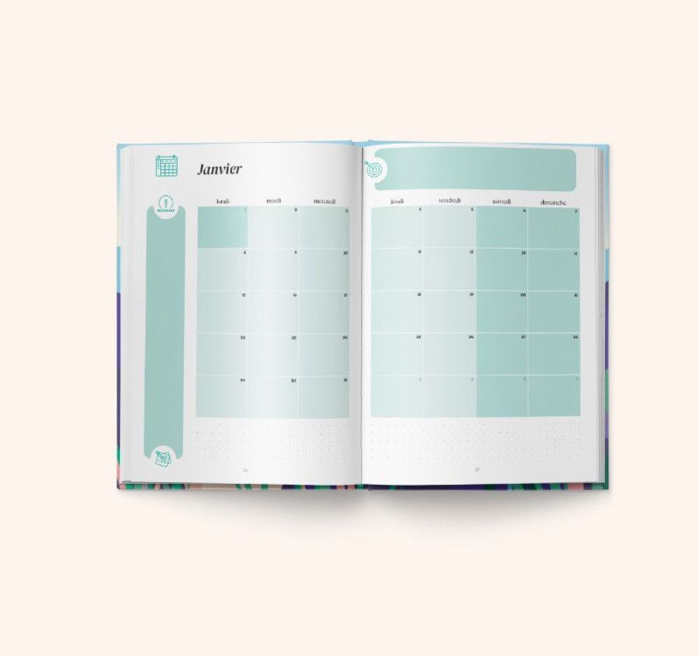 Papeterie bureau - Mon Planner 2024 - Eden - Agenda ré-inventé ! - HISTOIRE D'ÉCRIRE