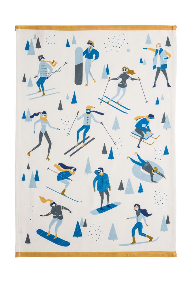 Tea towel - Sports d'Hiver / Tea towel - COUCKE