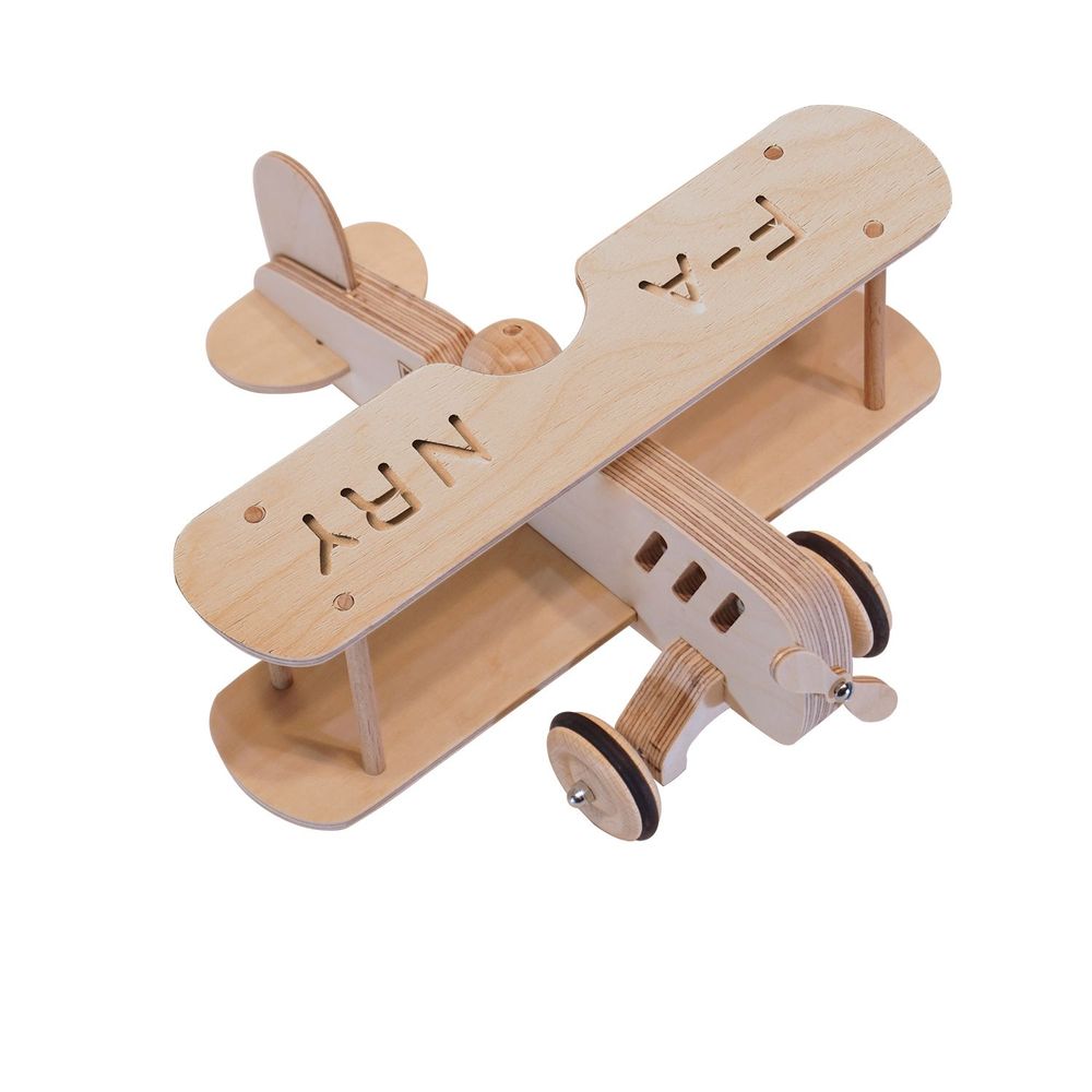 Children's arts and crafts - Saint Ex’s plane, a wooden plane to build and decorate - MANUFACTURE EN FAMILLE
