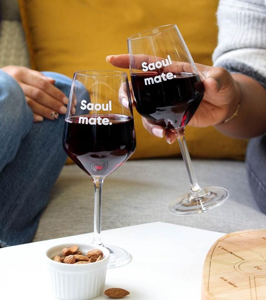 Gifts - Box of two wine glasses - Drunk Mate - L'AVANT GARDISTE