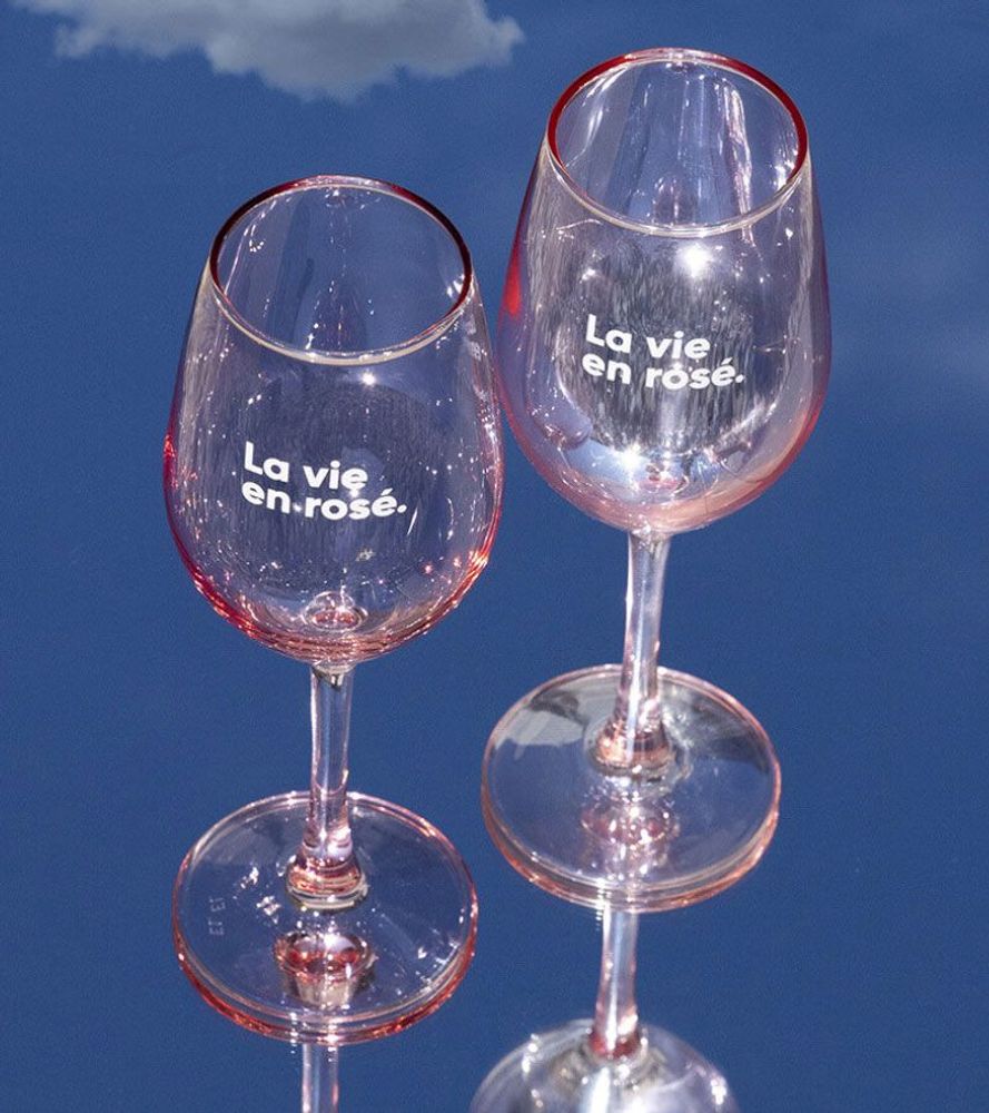 Objets de décoration - Coffret de deux verres - La vie en rosé 🍸 - L'AVANT GARDISTE
