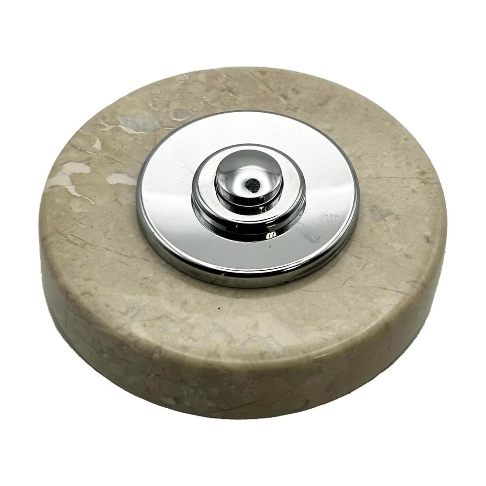 Decorative objects - D70 Marble Doorbell with Chrome Collar - LA FÉE SONNETTE