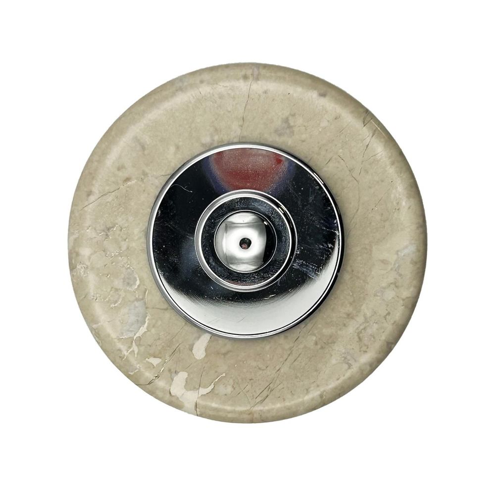 Decorative objects - D70 Marble Doorbell with Chrome Collar - LA FÉE SONNETTE