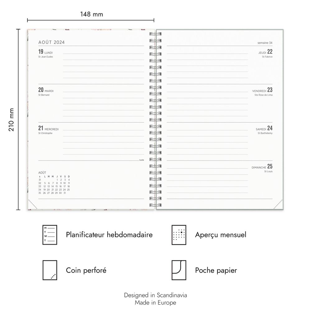 Stationery - Senator A5 Story Flower - BURDE PUBLISHING AB