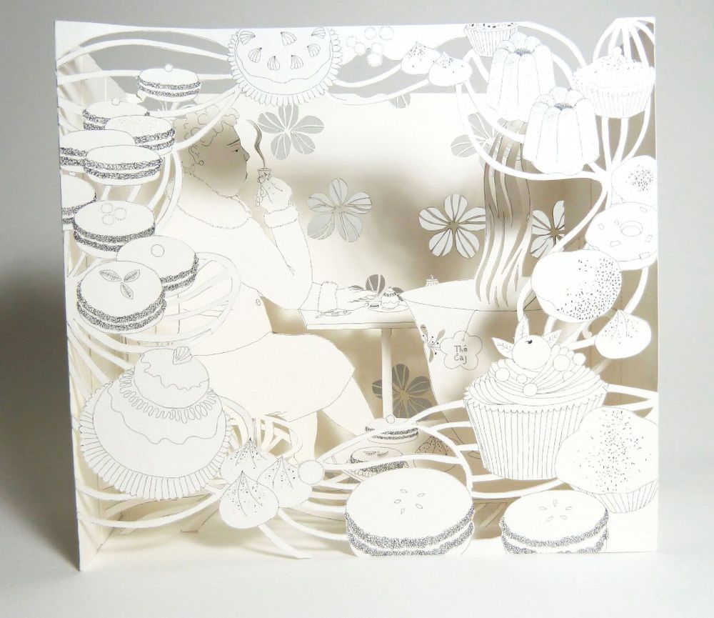 Decorative objects - Customizable card - DIY - Gourmandise - COLORIAGES POPUP