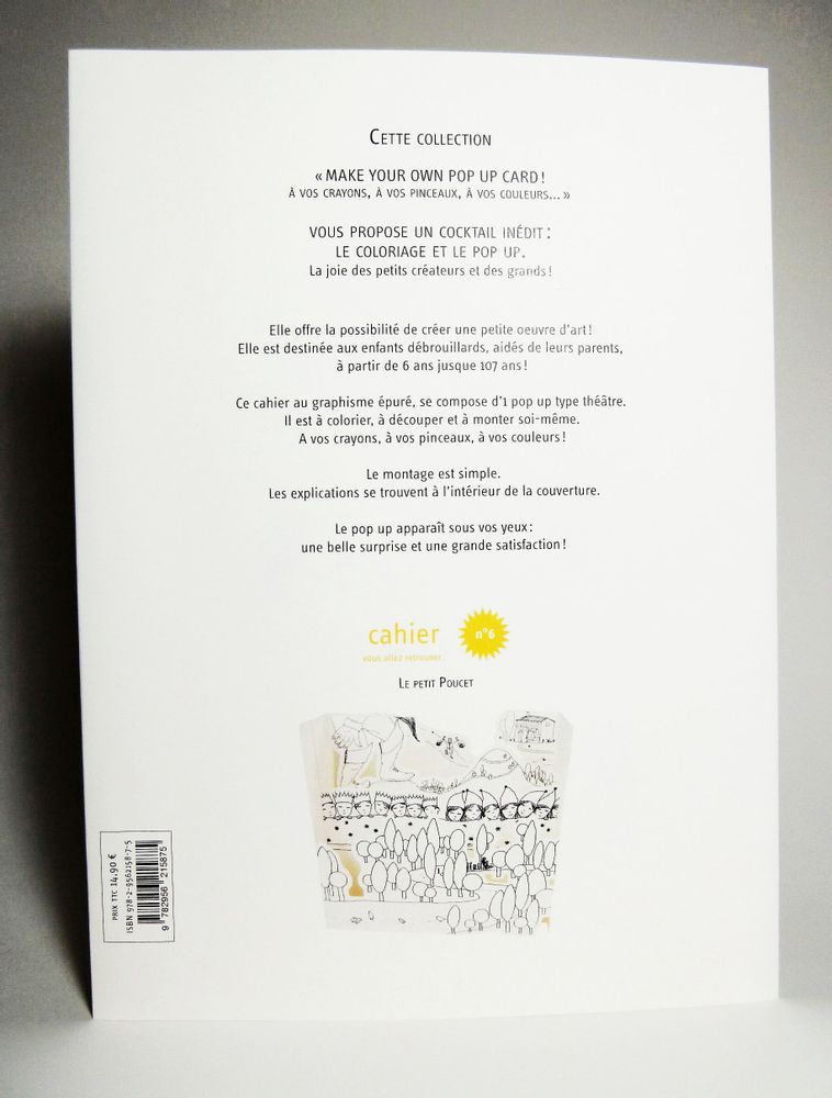 Customizable objects - Customizable card - DIY - Petit Poucet - COLORIAGES POPUP