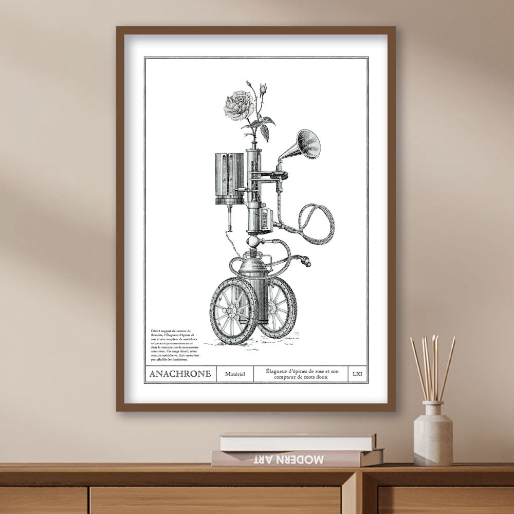 Poster - Artist poster - Rose thorn pruner and his sweet word counter - ANACHRONES