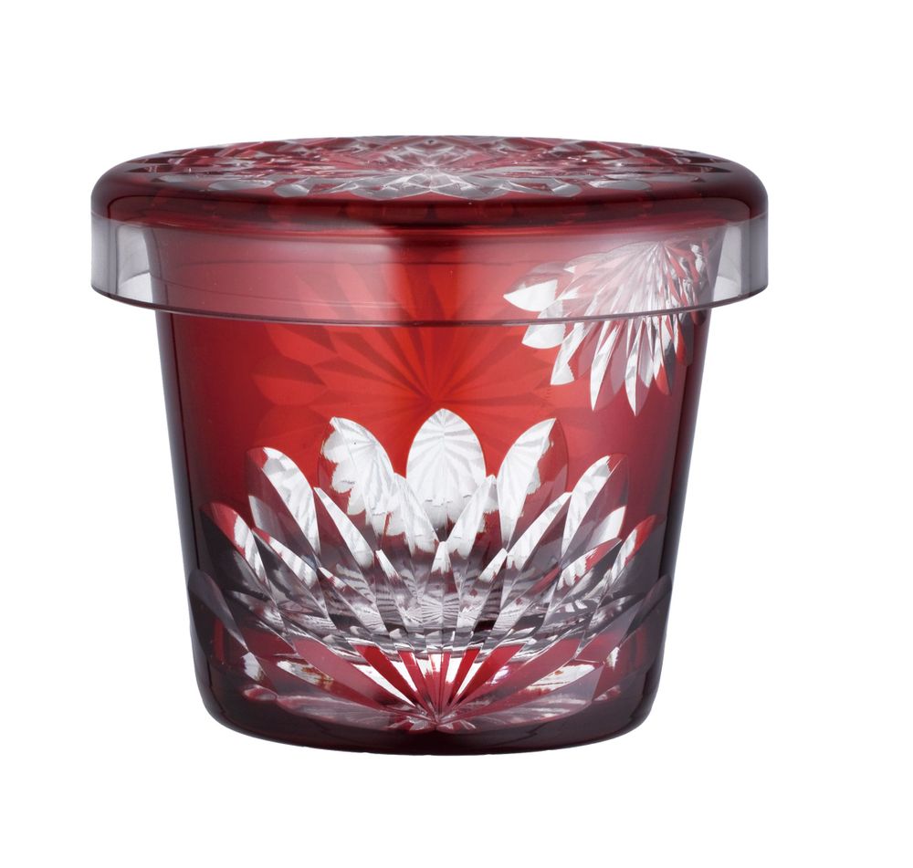 Accessoires thé et café - Futachoko Edo Kiriko Verre taillé Yaegiku, Ichimatsu, Yarai - HIROTA GLASS MFG. CO., LTD.