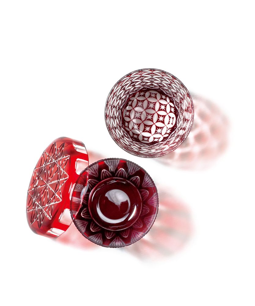 Accessoires thé et café - Futachoko Edo Kiriko Verre Taillé Tsurara - HIROTA GLASS MFG. CO., LTD.