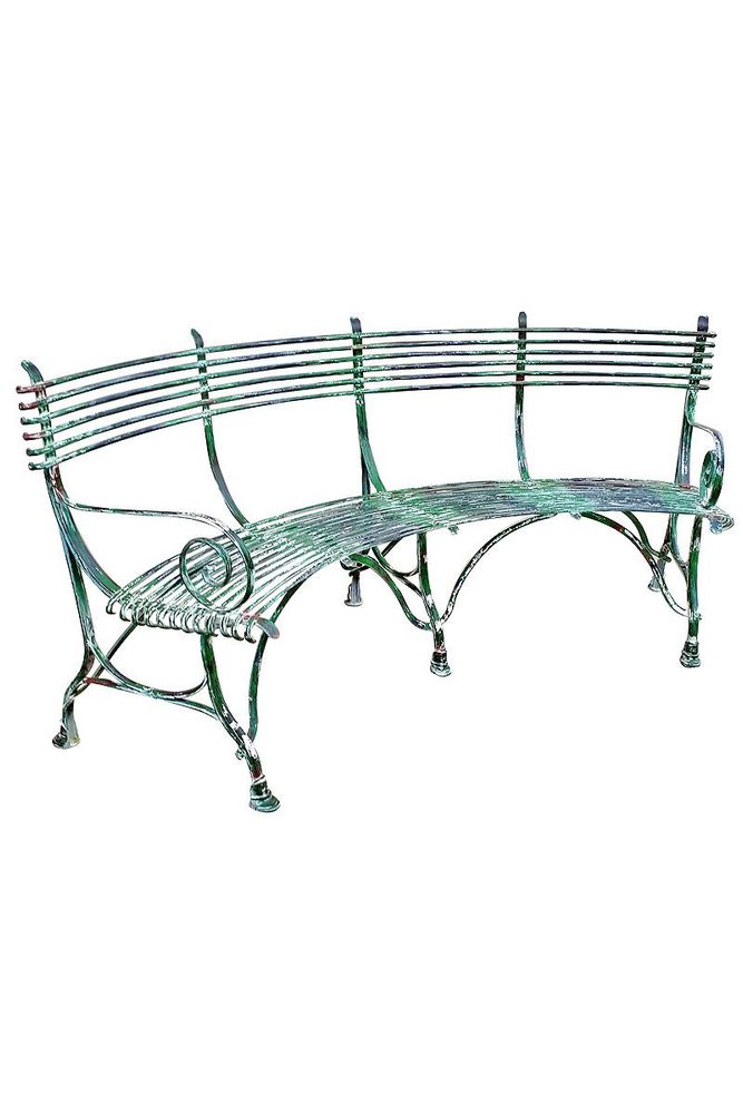 Lawn sofas   - Bench Arras curved - JARDIN  FURNITURE