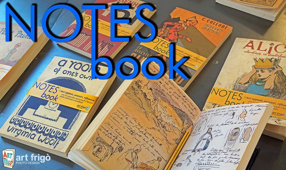 Papeterie - Cahier de notes. Blocs-notes avec couvertures de romans classiques - ABAT BOOK - ART FRIGÒ