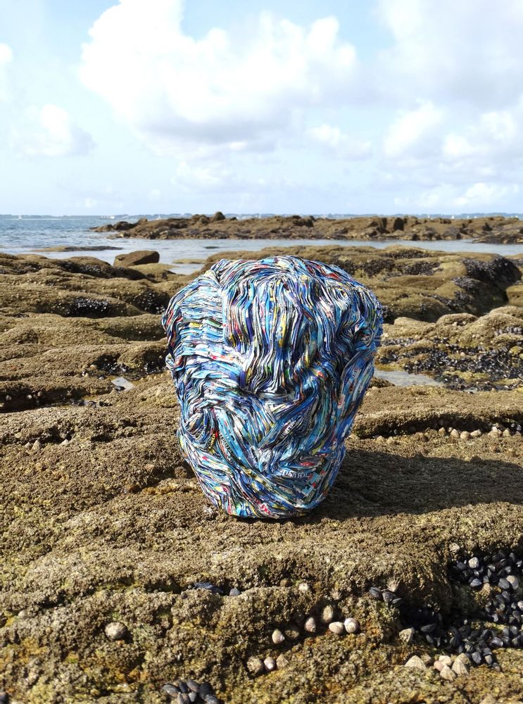 Unique pieces - Vase recycled paper Collection ARVOR unique piece - HELENE SIELLEZ