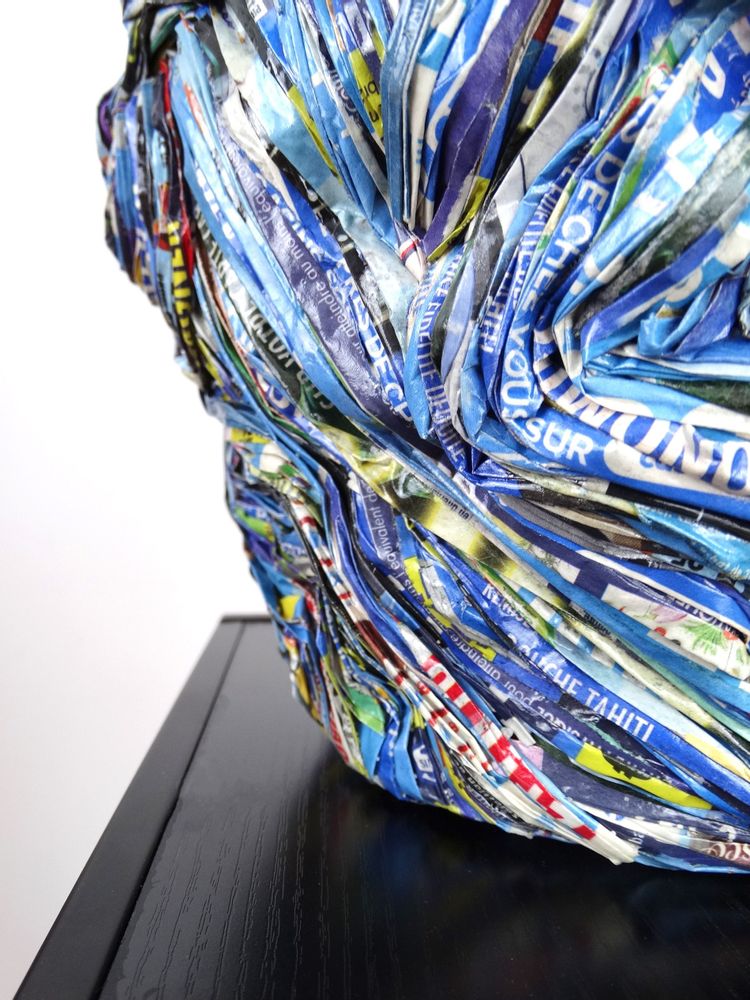 Unique pieces - Vase recycled paper Collection ARVOR unique piece - HELENE SIELLEZ