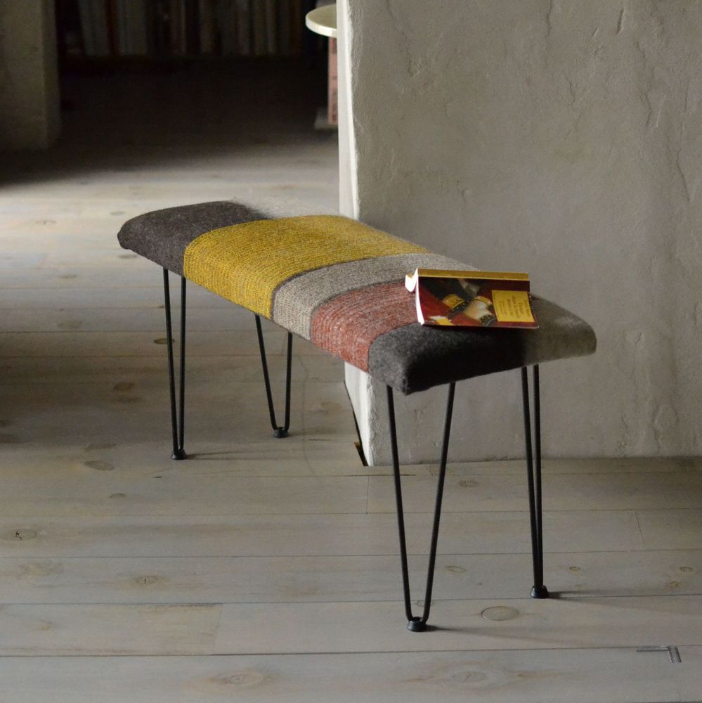 Stools - Mesh & felt seats - GHISLAINE GARCIN MAILLE&FEUTRE