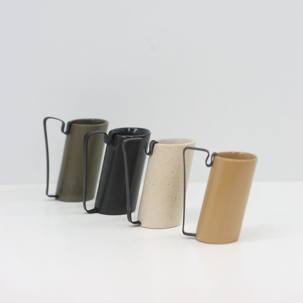 Mugs - Handmade high temperature stoneware cups and coffee/tea cups - HIC CERAMICS