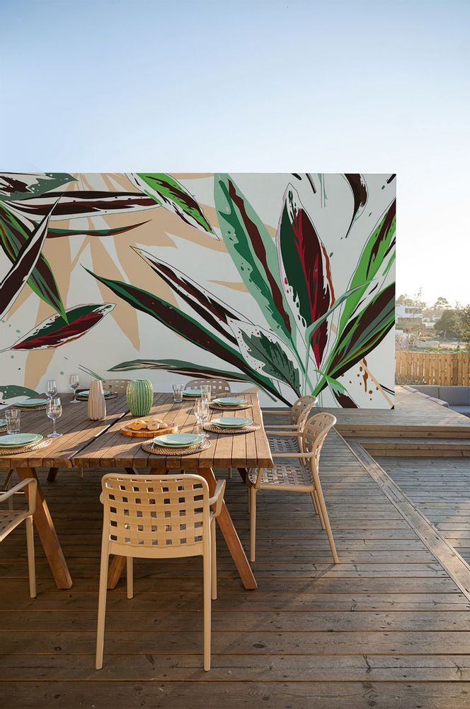 Papiers peints - Papier Peint Extérieur Colorful Leaves - ACTE-DECO