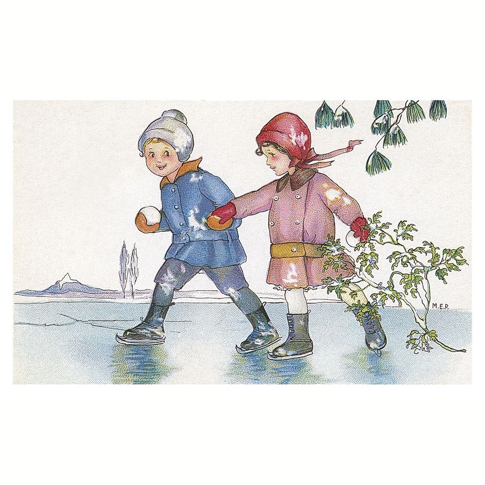 Card shop - Ice Skating Postcard - LUDOM-ÉDITION