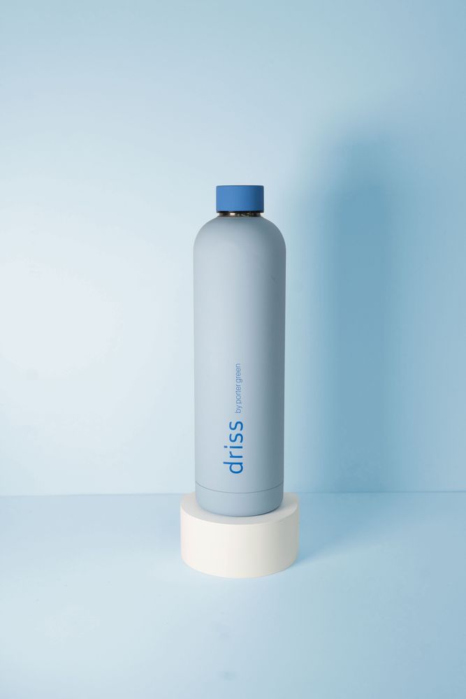 Objets design - Sky + Kingfisher | Driss | Insulated Stainless Steel Water Bottle - PORTER GREEN
