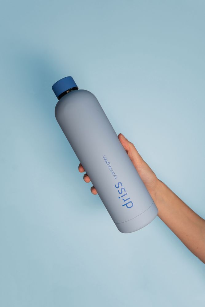 Objets design - Sky + Kingfisher | Driss | Insulated Stainless Steel Water Bottle - PORTER GREEN