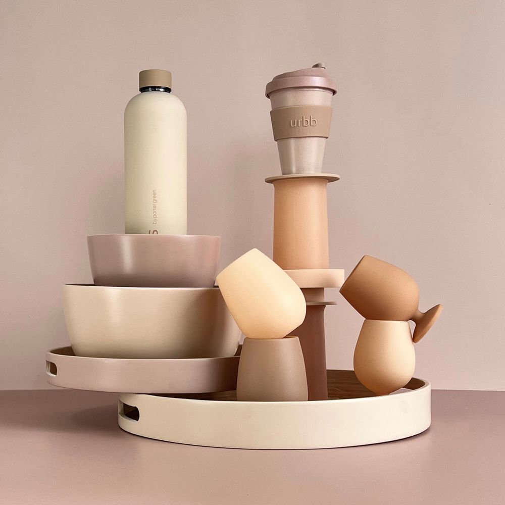 Carrelages et dallages - Latte + Donkey | Stegg | Silicone Unbreakable Highball Glasses - PORTER GREEN
