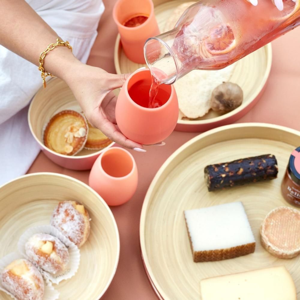 Crockery - Terra + Peach | Stegg | Silicone Unbreakable Highball Glasses - PORTER GREEN