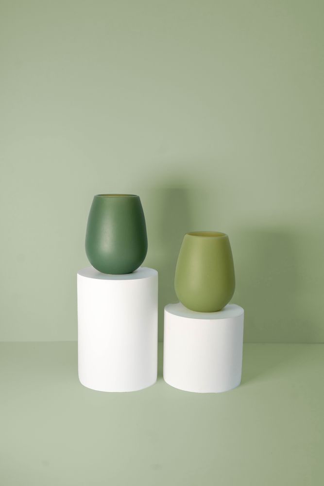 Crockery - Sage + Olive | Fegg | Silicone Unbreakable Glasses - PORTER GREEN