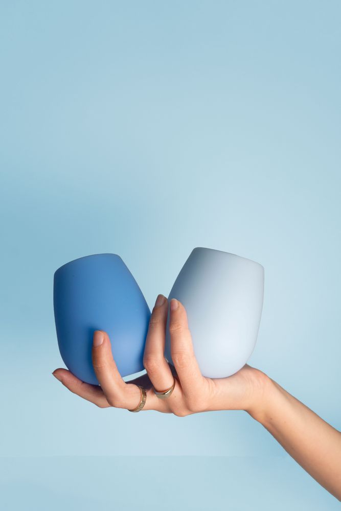 Carrelages et dallages - Sky + Kingfisher | Fegg | Silicone Unbreakable Glasses - PORTER GREEN