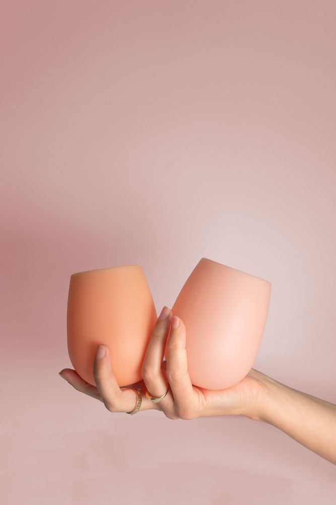 Carrelages et dallages - Peach + Petal | Fegg | Silicone Unbreakable Glasses - PORTER GREEN