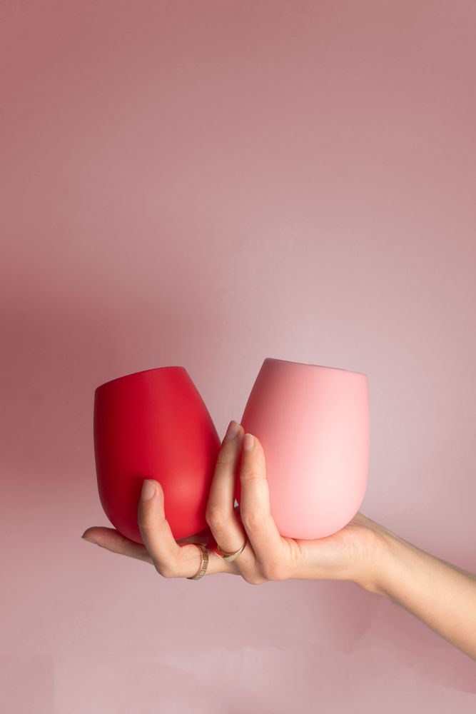 Carrelages et dallages - Cherry + Blush | Fegg | Silicone Unbreakable Glasses - PORTER GREEN