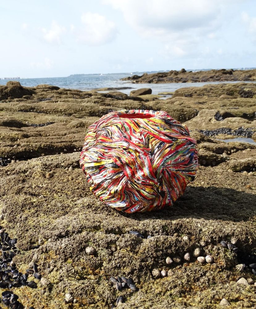 Unique pieces - Vase recycled paper Collection ARVOR unique piece - HELENE SIELLEZ