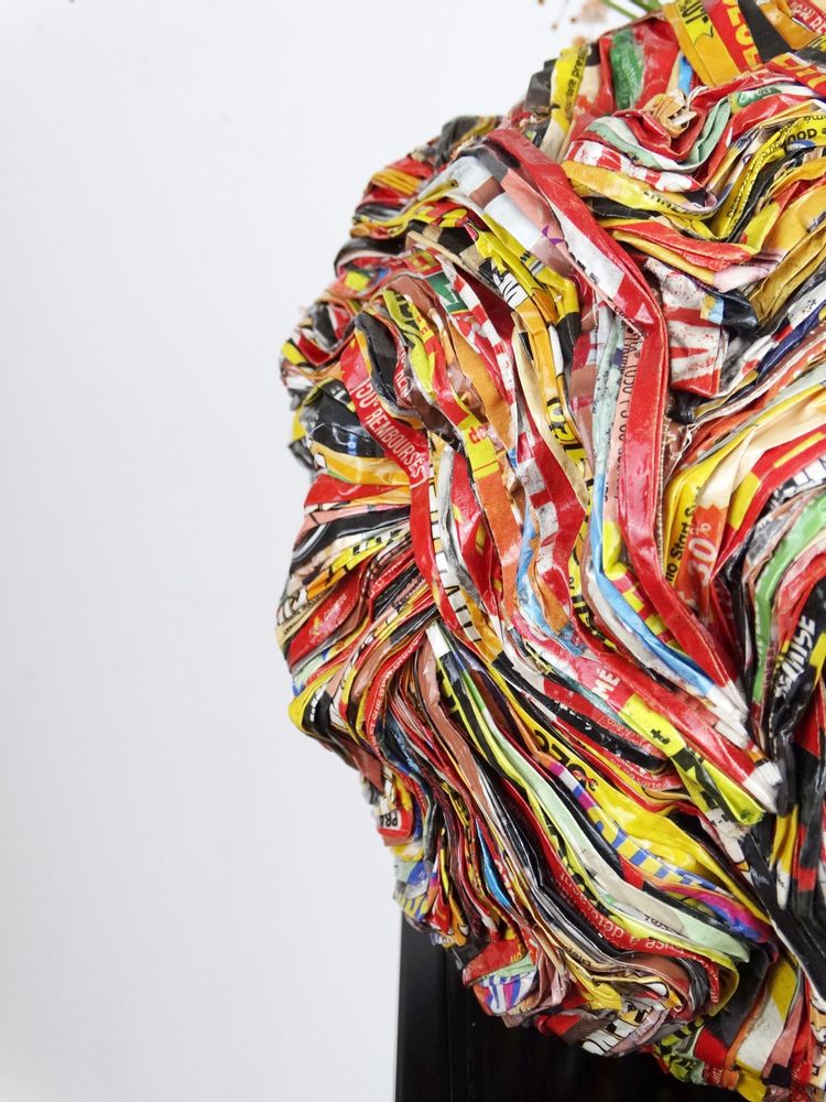 Unique pieces - Vase recycled paper Collection ARVOR unique piece - HELENE SIELLEZ