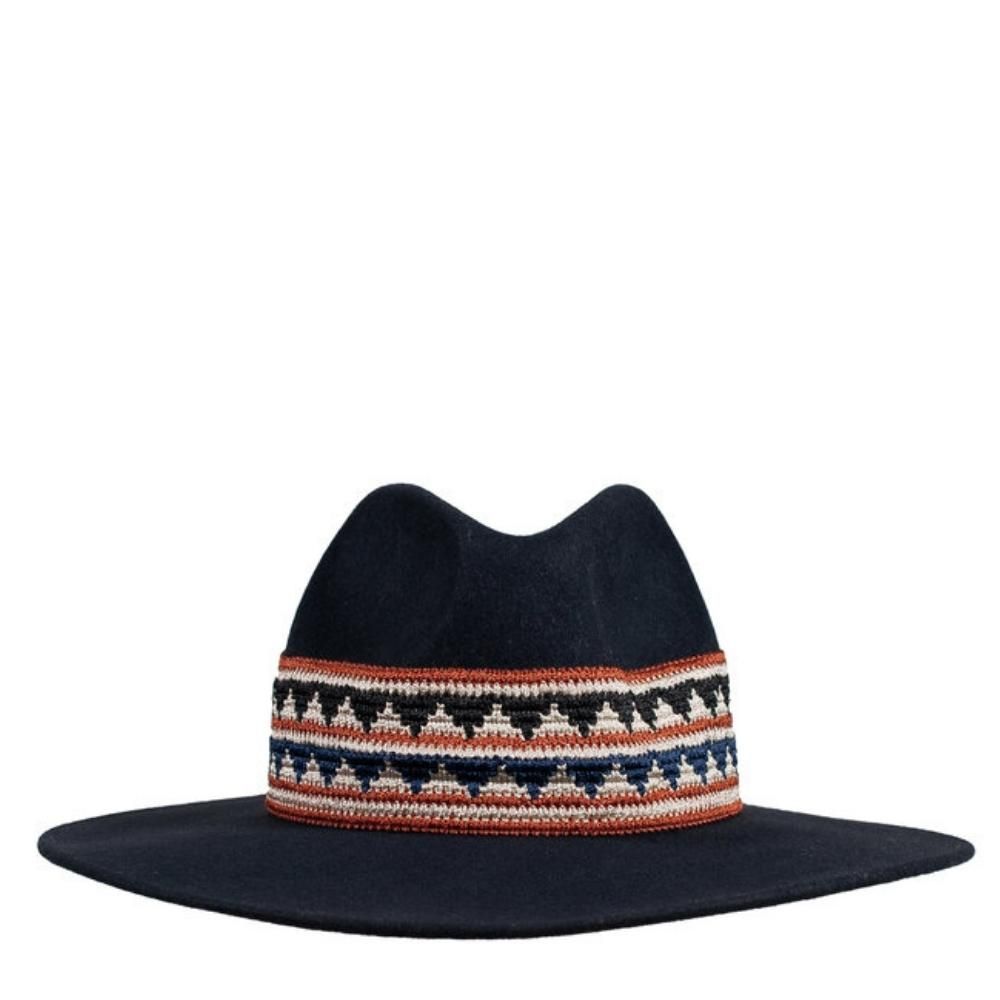 Chapeaux - CHAPEAU FEUTRE BORD LARGE - GALON TRICOT - TRAVAUX EN COURS...