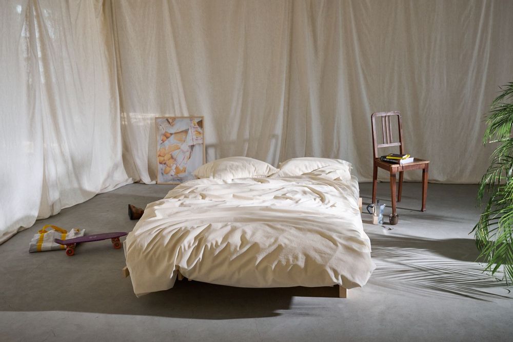 Linge de lit - LOUISE — housse de couette & taie d'oreiller — undyed - LAVIE HOME