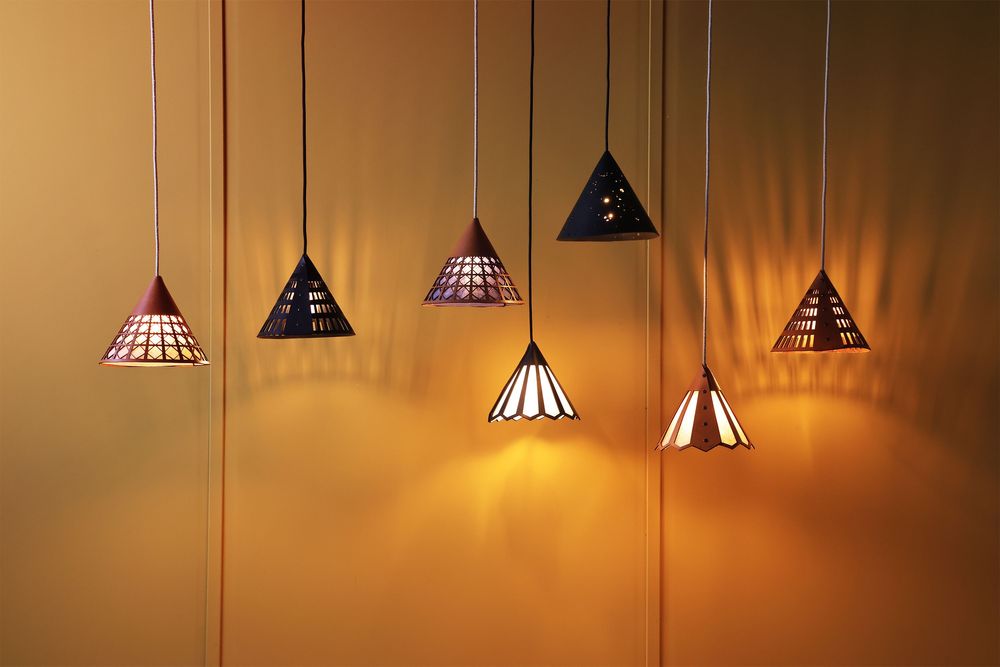 Objets design - BALADEUSE LOBA - CUIR - cable plafonnier - LULE STUDIO