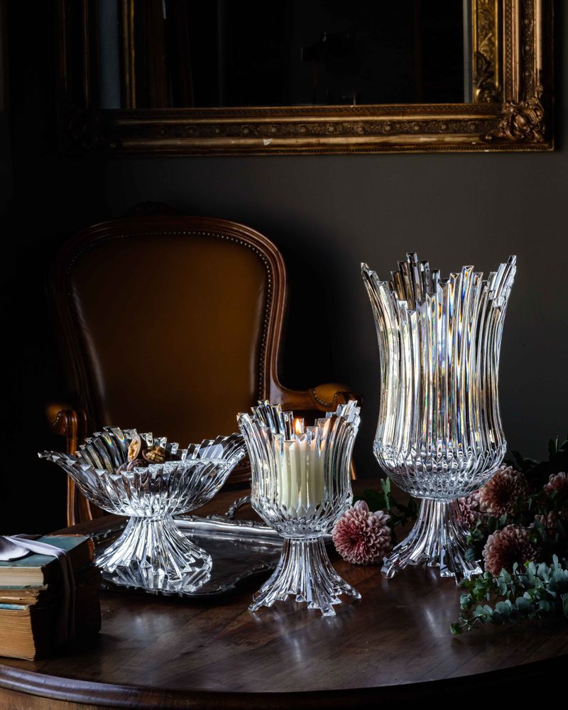 Vases - Bougeoir en cristal taillé - Chiara - LEONE DI FIUME
