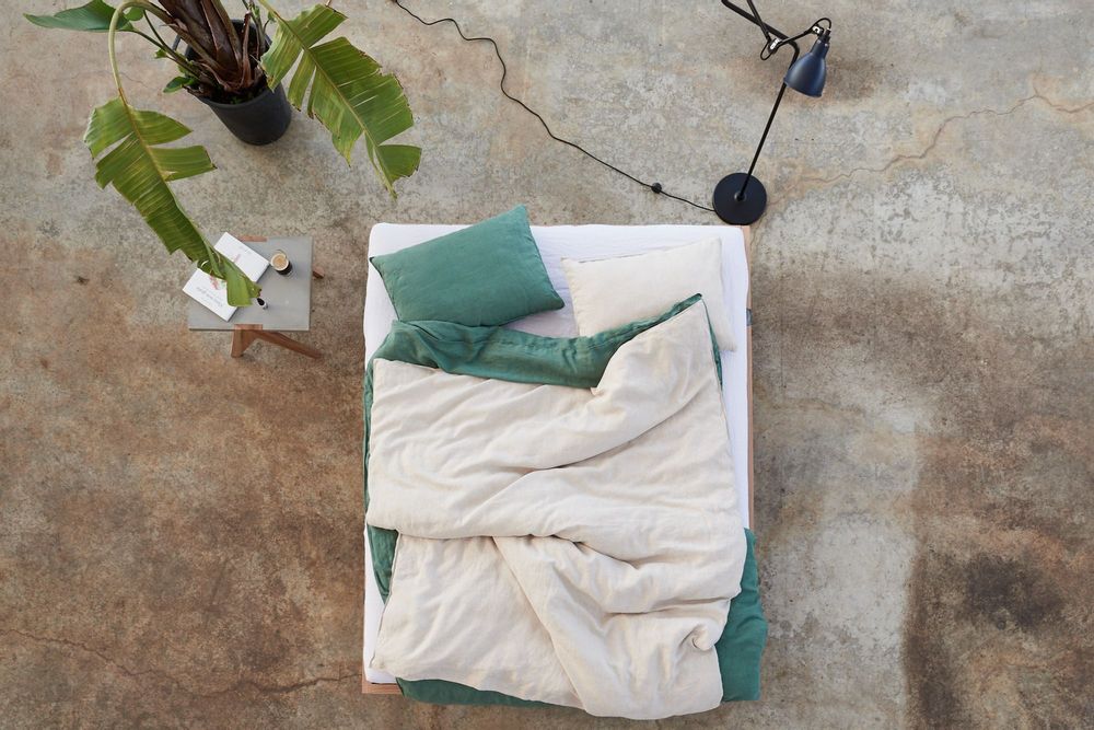 Bed linens - LOTTA — duvet cover & pillowcase — undyed - LAVIE HOME