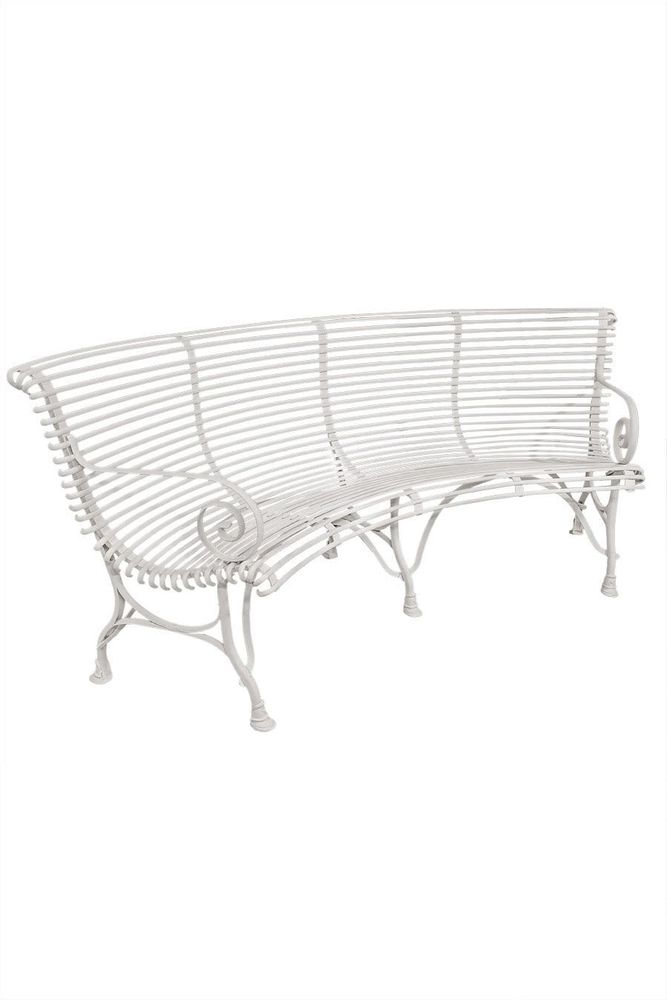 Banquettes pour collectivités - Banc Arras courbe dossier complet - JARDIN FURNITURE