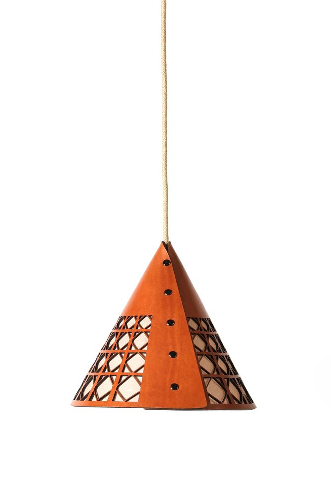 Objets design - BALADEUSE ESSAM - CUIR WHISKY - cable - LULE STUDIO