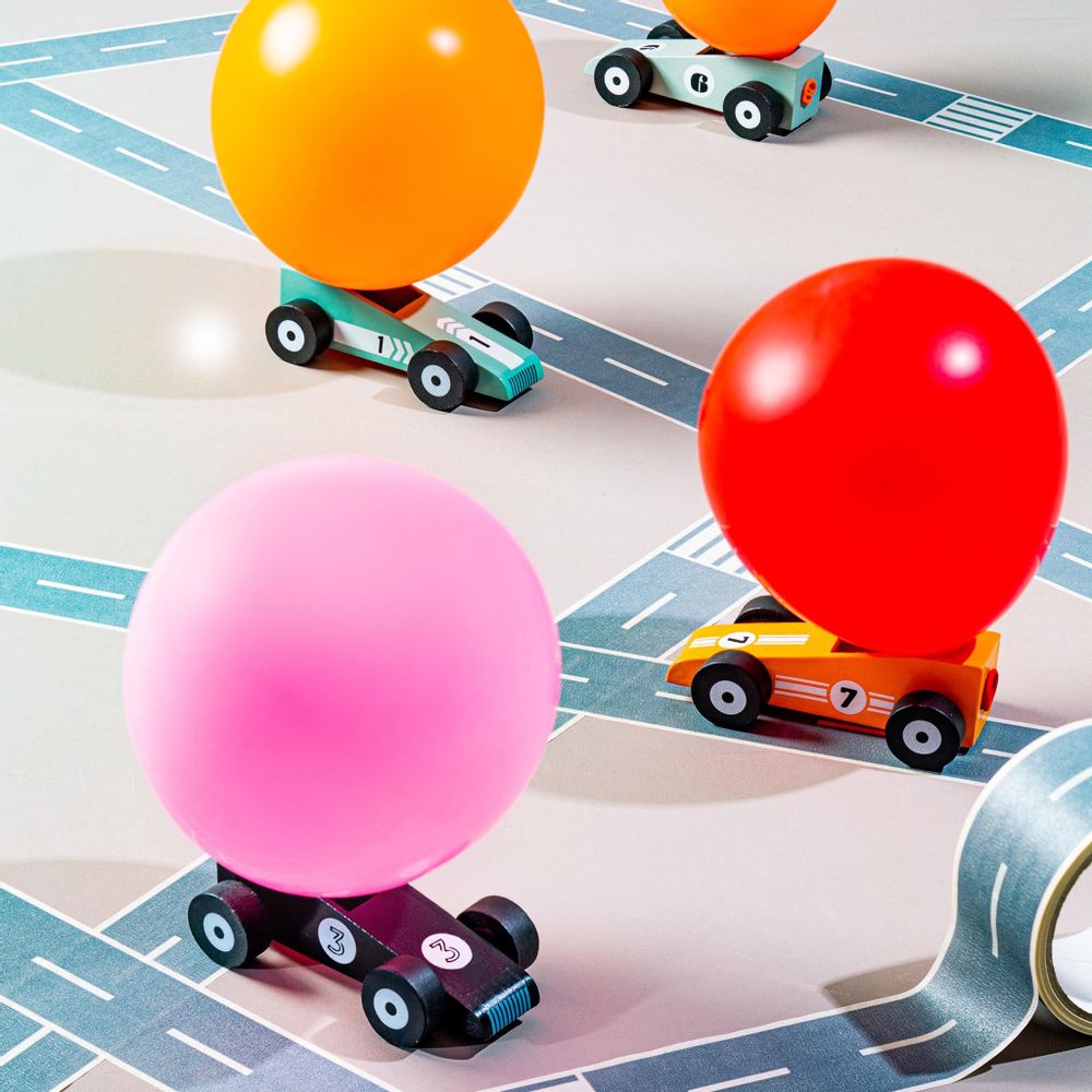 Jouets enfants - Balloon Racer / Silverstar, Orangestar, Mintstar & Blackstar - DONKEY PRODUCTS