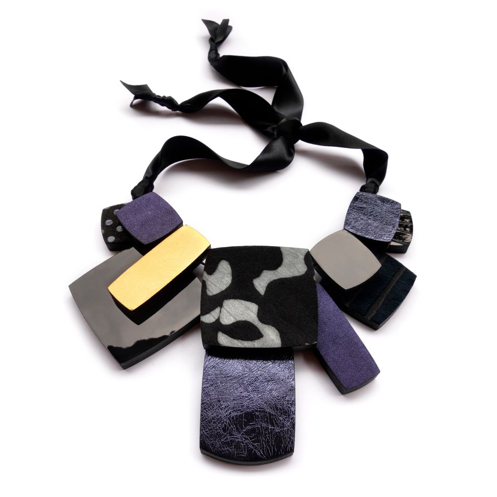 Bijoux - Bijoux de cuir - Collier BAROK 01 - SOPHIE • TERRIERE
