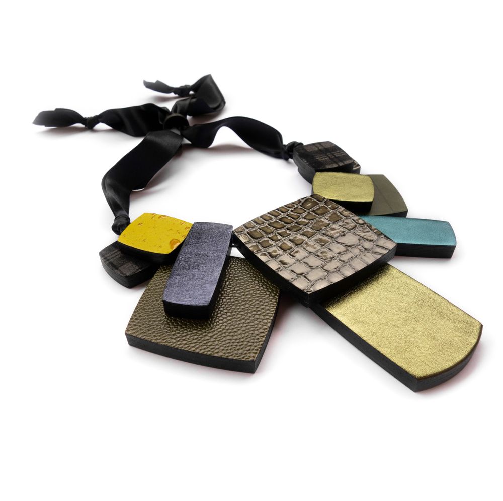 Bijoux - Bijoux de cuir - Collier BAROK 01 - SOPHIE • TERRIERE