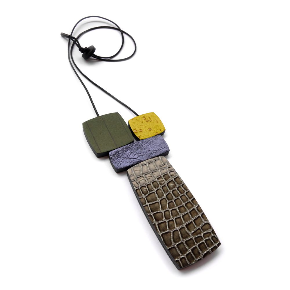 Bijoux - Bijoux de cuir - Collier BAROK 01 - SOPHIE • TERRIERE