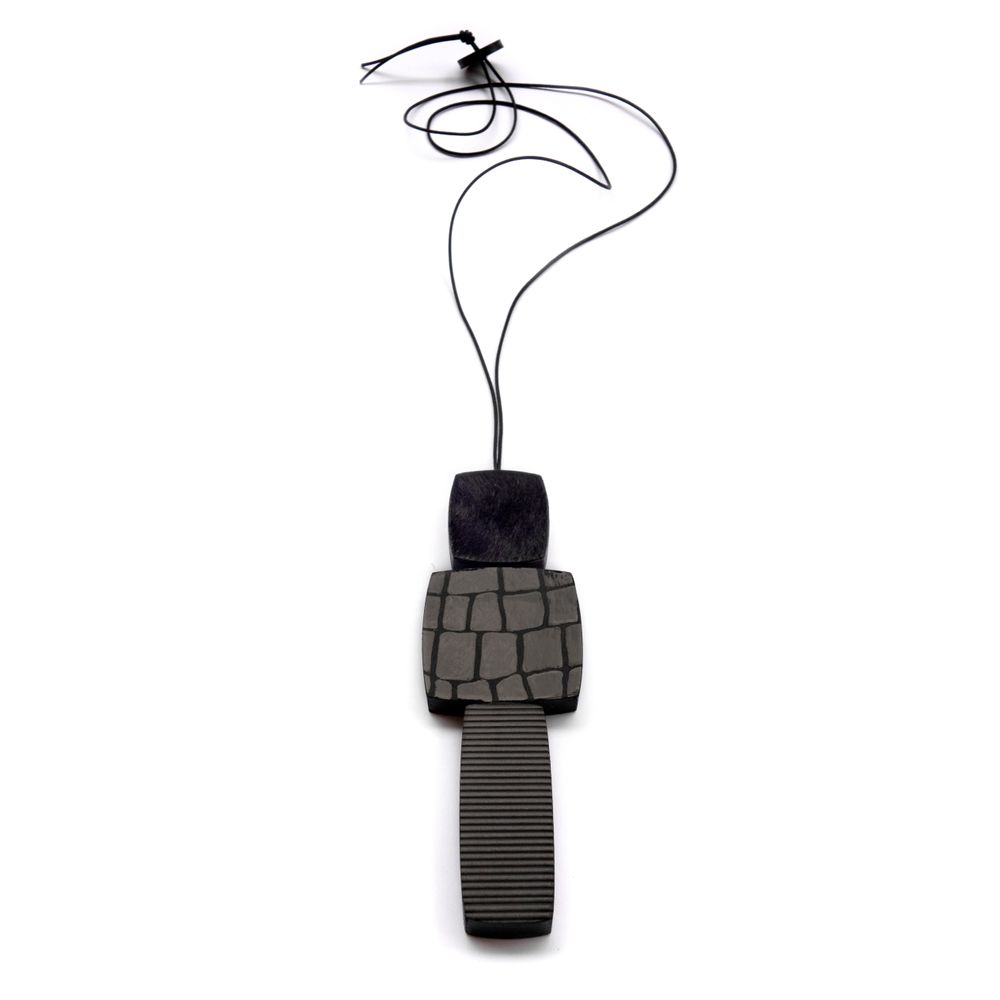 Bijoux - Bijoux de cuir - Collier BAROK 02 - SOPHIE • TERRIERE