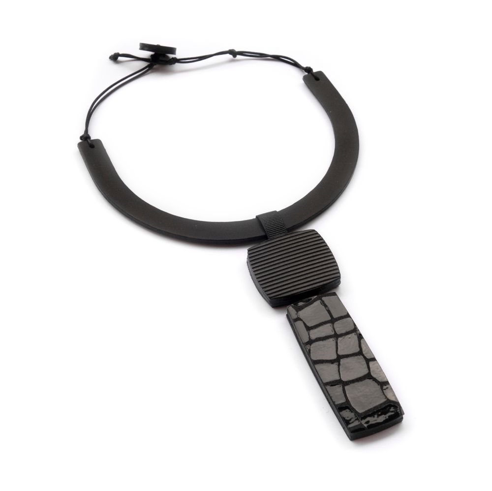 Bijoux - Bijoux de cuir - Collier BAROK 02 - SOPHIE • TERRIERE