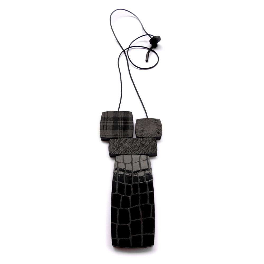 Bijoux - Bijoux de cuir - Collier BAROK 02 - SOPHIE • TERRIERE