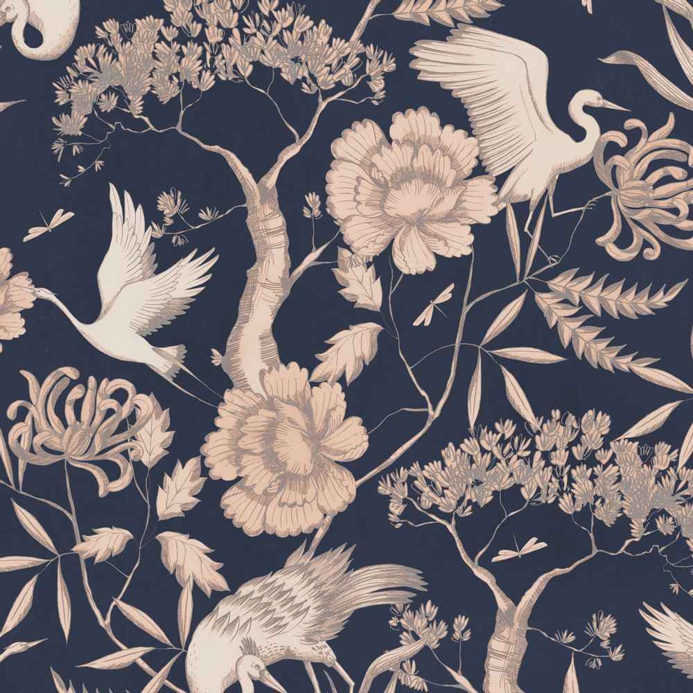 Textile and surface design - Airone (Heron) - MARTA CORTESE