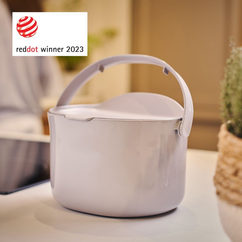 Cadeaux - Poubelle de cuisine - ORGANKO DAILY (gris) - Red Dot Design Award 2023 - PLASTIKA SKAZA - EXCEEDING EXPECTATIONS
