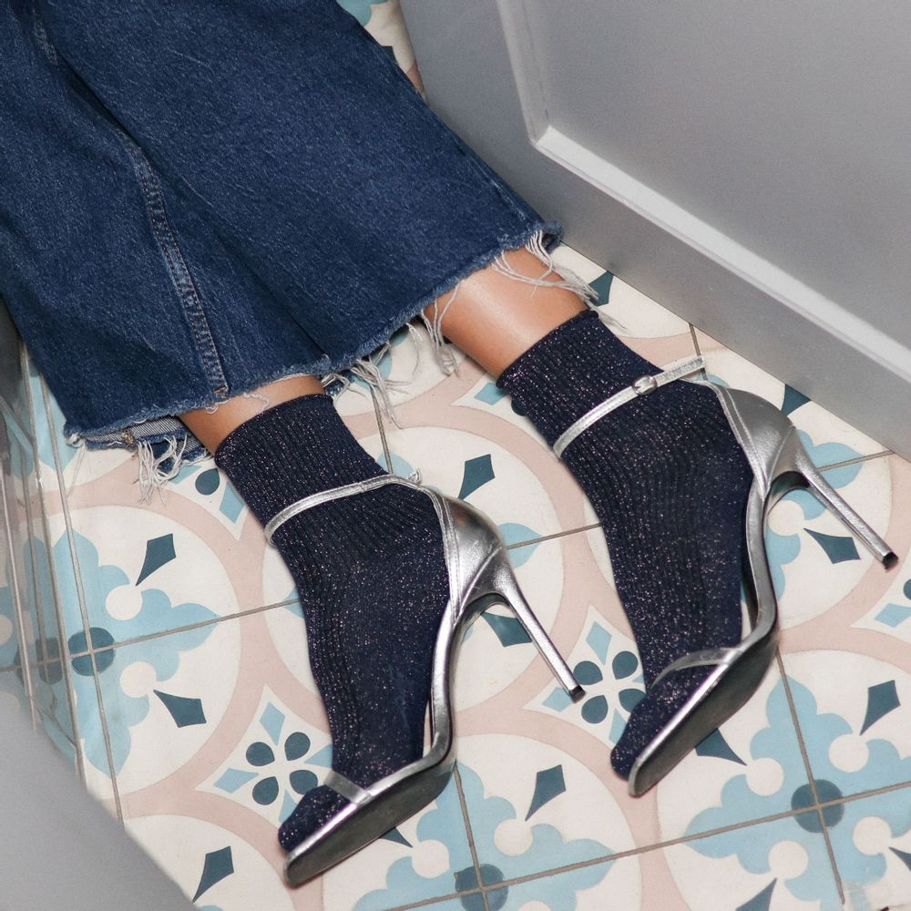 Chaussettes - Chaussettes Klue à Paillettes Lurex en Lyocell eco-responsable - KLUE