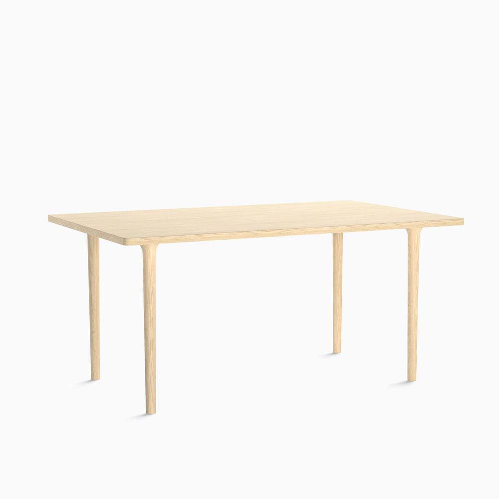Dining Tables - The Minimalist Modern Cast Table in Ash Wood 160cm x 100cm - MOR